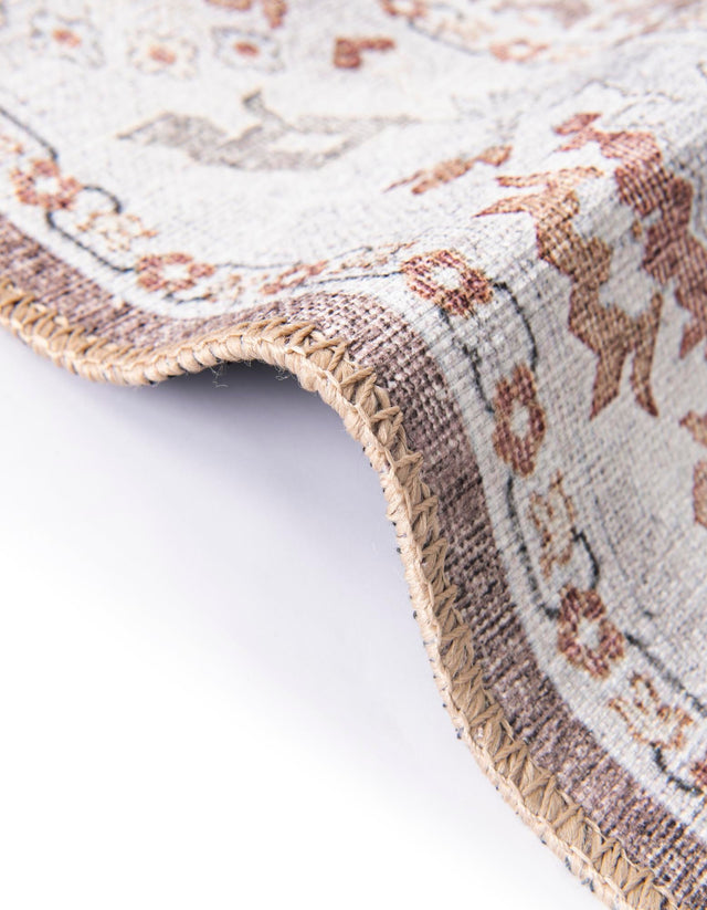 Washable Almond Brown 8' 4 x 12' Timeless Rectangle Area Rug Easy to Clean Stain Resistant & Durable Traditional Classic Vintage Design Carpet for Sale at Rug Engine
