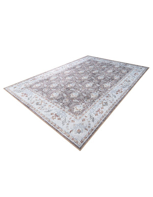 Washable Almond Brown 8' 4 x 12' Timeless Rectangle Area Rug Easy to Clean Stain Resistant & Durable Traditional Classic Vintage Design Carpet for Sale at Rug Engine