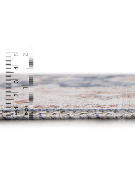Washable Navy Blue 7' 10 x 10' Timeless Rectangle Area Rug Easy to Clean Stain Resistant & Durable Traditional Classic Vintage Design Carpet for Sale at Rug Engine