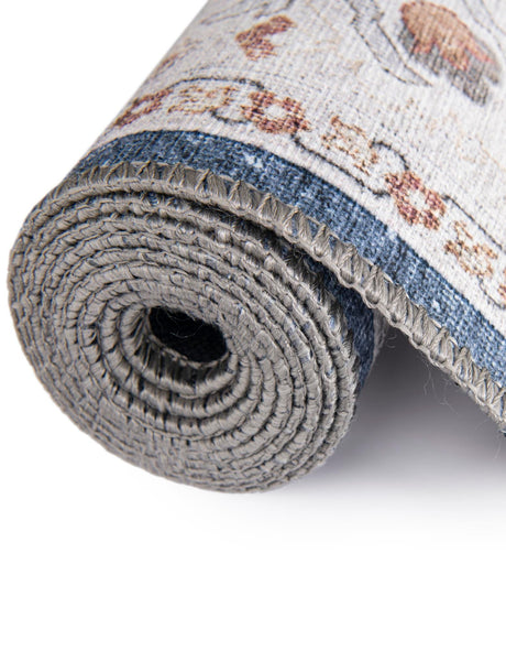 Navy Blue 3' x 12' Timeless Washable Runner Rug