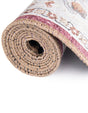 Washable Burgundy Red 7' 10 x 7' 10 Timeless Square Area Rug Easy to Clean Stain Resistant & Durable Traditional Classic Vintage Design Carpet for Sale at Rug Engine
