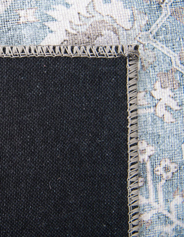 Washable Teal blue 8' 4 x 12' Timeless Rectangle Area Rug Easy to Clean Stain Resistant & Durable Traditional Classic Vintage Design Carpet for Sale at Rug Engine