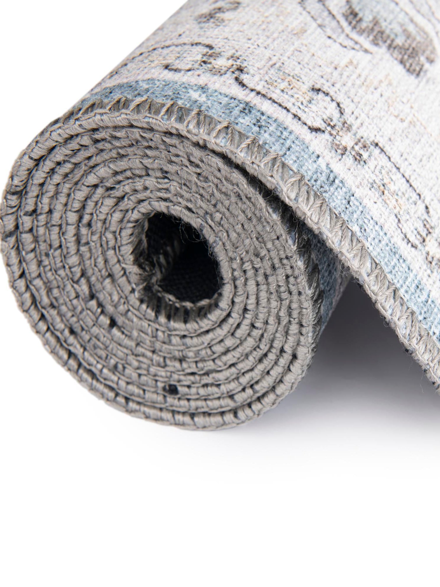 Washable Teal blue 2' 7 x 12' Timeless Runner Area Rug Easy to Clean Stain Resistant & Durable Traditional Classic Vintage Design Carpet for Sale at Rug Engine
