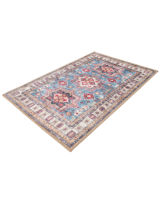 Washable Light Blue 2' x 3' 1 Timeless Rectangle Area Rug Easy to Clean Stain Resistant & Durable Traditional Classic Vintage Design Carpet for Sale at Rug Engine