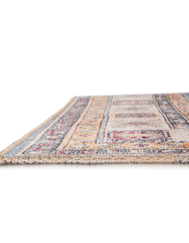 Washable Light Blue 2' x 3' 1 Timeless Rectangle Area Rug Easy to Clean Stain Resistant & Durable Traditional Classic Vintage Design Carpet for Sale at Rug Engine
