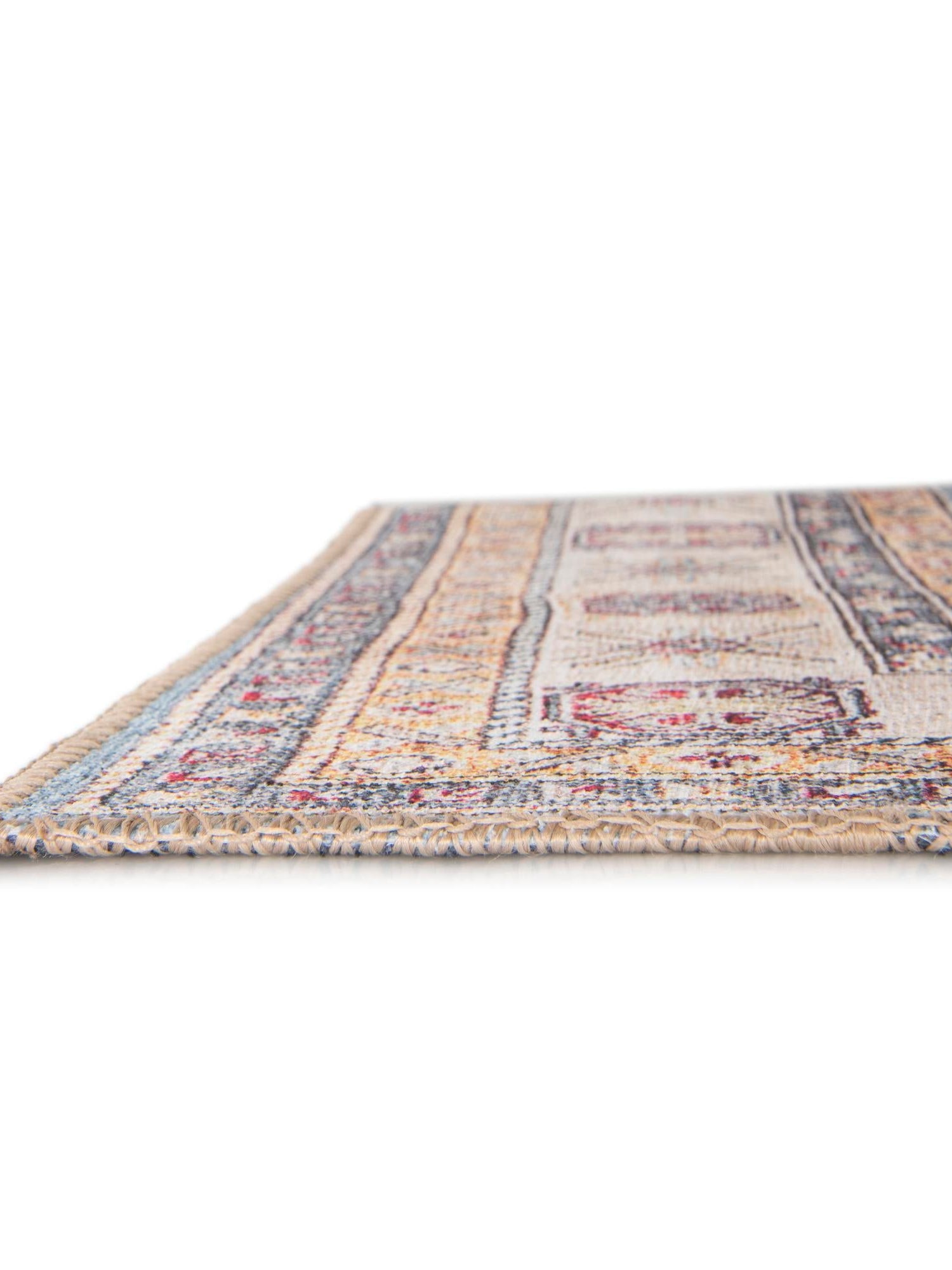 Washable Light Blue 2' x 6' 1 Timeless Runner Area Rug Easy to Clean Stain Resistant & Durable Traditional Classic Vintage Design Carpet for Sale at Rug Engine
