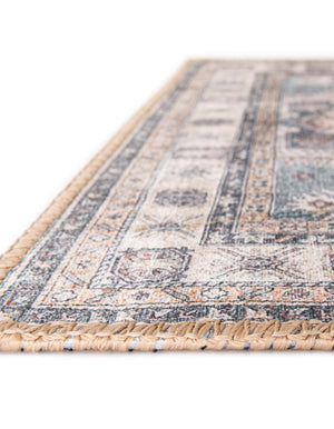 Washable Soft Green 9' 5 x 13' 1 Timeless Rectangle Area Rug Easy to Clean Stain Resistant & Durable Traditional Classic Vintage Design Carpet for Sale at Rug Engine