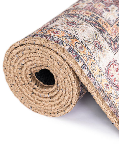 Washable Antique Rose Pink 2' x 3' 1 Timeless Oval Area Rug Easy to Clean Stain Resistant & Durable Traditional Classic Vintage Design Carpet for Sale at Rug Engine