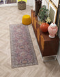 Washable Antique Rose Pink 2' x 6' 1 Timeless Runner Area Rug Easy to Clean Stain Resistant & Durable Traditional Classic Vintage Design Carpet for Sale at Rug Engine