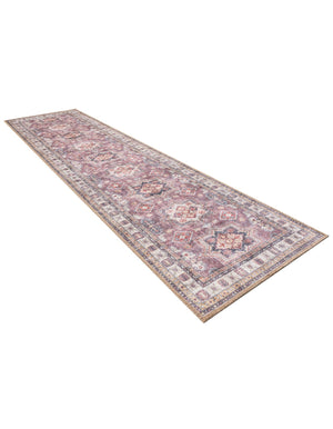 Washable Antique Rose Pink 2' x 8' Timeless Runner Area Rug Easy to Clean Stain Resistant & Durable Traditional Classic Vintage Design Carpet for Sale at Rug Engine