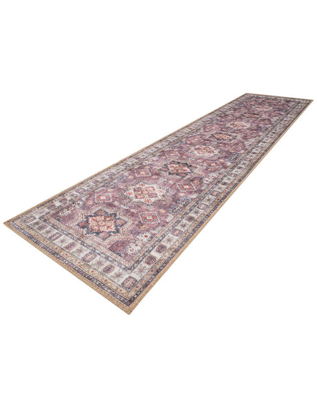 Washable Antique Rose Pink 2' x 8' Timeless Runner Area Rug Easy to Clean Stain Resistant & Durable Traditional Classic Vintage Design Carpet for Sale at Rug Engine
