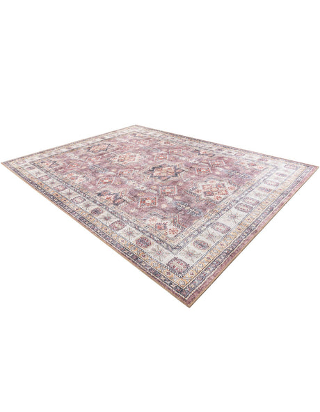 Washable Antique Rose Pink 7' 10 x 10' Timeless Rectangle Area Rug Easy to Clean Stain Resistant & Durable Traditional Classic Vintage Design Carpet for Sale at Rug Engine