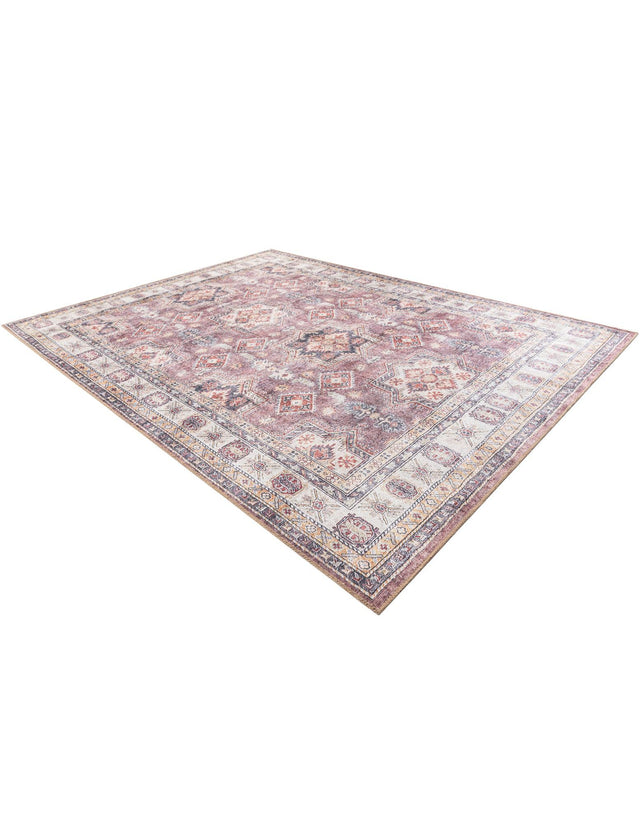 Washable Antique Rose Pink 7' 10 x 10' Timeless Rectangle Area Rug Easy to Clean Stain Resistant & Durable Traditional Classic Vintage Design Carpet for Sale at Rug Engine