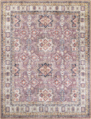 Washable Antique Rose Pink 7' 10 x 10' Timeless Rectangle Area Rug Easy to Clean Stain Resistant & Durable Traditional Classic Vintage Design Carpet for Sale at Rug Engine