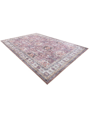 Washable Antique Rose Pink 8' 4 x 12' Timeless Rectangle Area Rug Easy to Clean Stain Resistant & Durable Traditional Classic Vintage Design Carpet for Sale at Rug Engine
