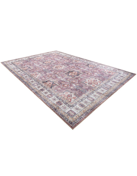 Washable Antique Rose Pink 8' 4 x 12' Timeless Rectangle Area Rug Easy to Clean Stain Resistant & Durable Traditional Classic Vintage Design Carpet for Sale at Rug Engine