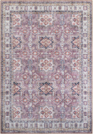 Washable Antique Rose Pink 8' 4 x 12' Timeless Rectangle Area Rug Easy to Clean Stain Resistant & Durable Traditional Classic Vintage Design Carpet for Sale at Rug Engine