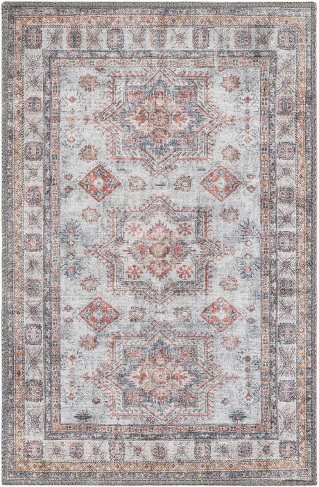 Washable Ivory 2' x 3' 1 Timeless Rectangle Area Rug Easy to Clean Stain Resistant & Durable Traditional Classic Vintage Design Carpet for Sale at Rug Engine