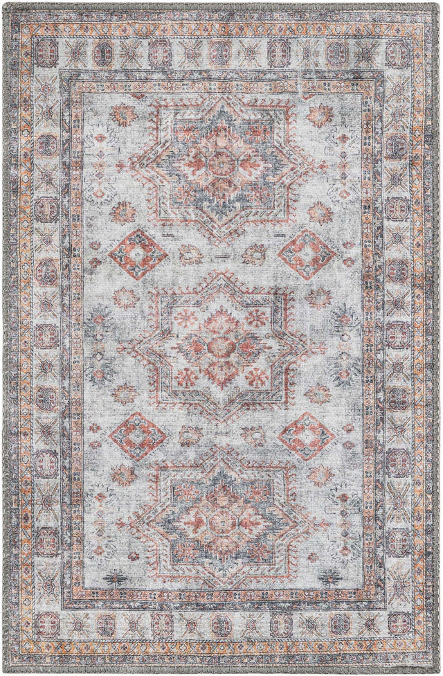 Washable Ivory 2' x 3' 1 Timeless Rectangle Area Rug Easy to Clean Stain Resistant & Durable Traditional Classic Vintage Design Carpet for Sale at Rug Engine