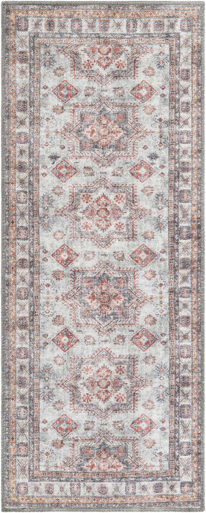 Washable Ivory 2' x 5' 1 Timeless Runner Area Rug Easy to Clean Stain Resistant & Durable Traditional Classic Vintage Design Carpet for Sale at Rug Engine