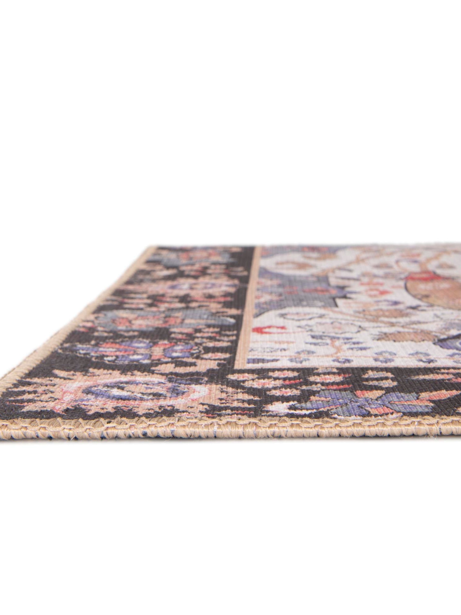 Washable Ivory 9' 5 x 13' 1 Timeless Rectangle Area Rug Easy to Clean Stain Resistant & Durable Traditional Classic Vintage Design Carpet for Sale at Rug Engine