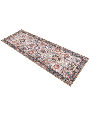 Washable Ivory 2' x 6' 1 Timeless Runner Area Rug Easy to Clean Stain Resistant & Durable Traditional Classic Vintage Design Carpet for Sale at Rug Engine