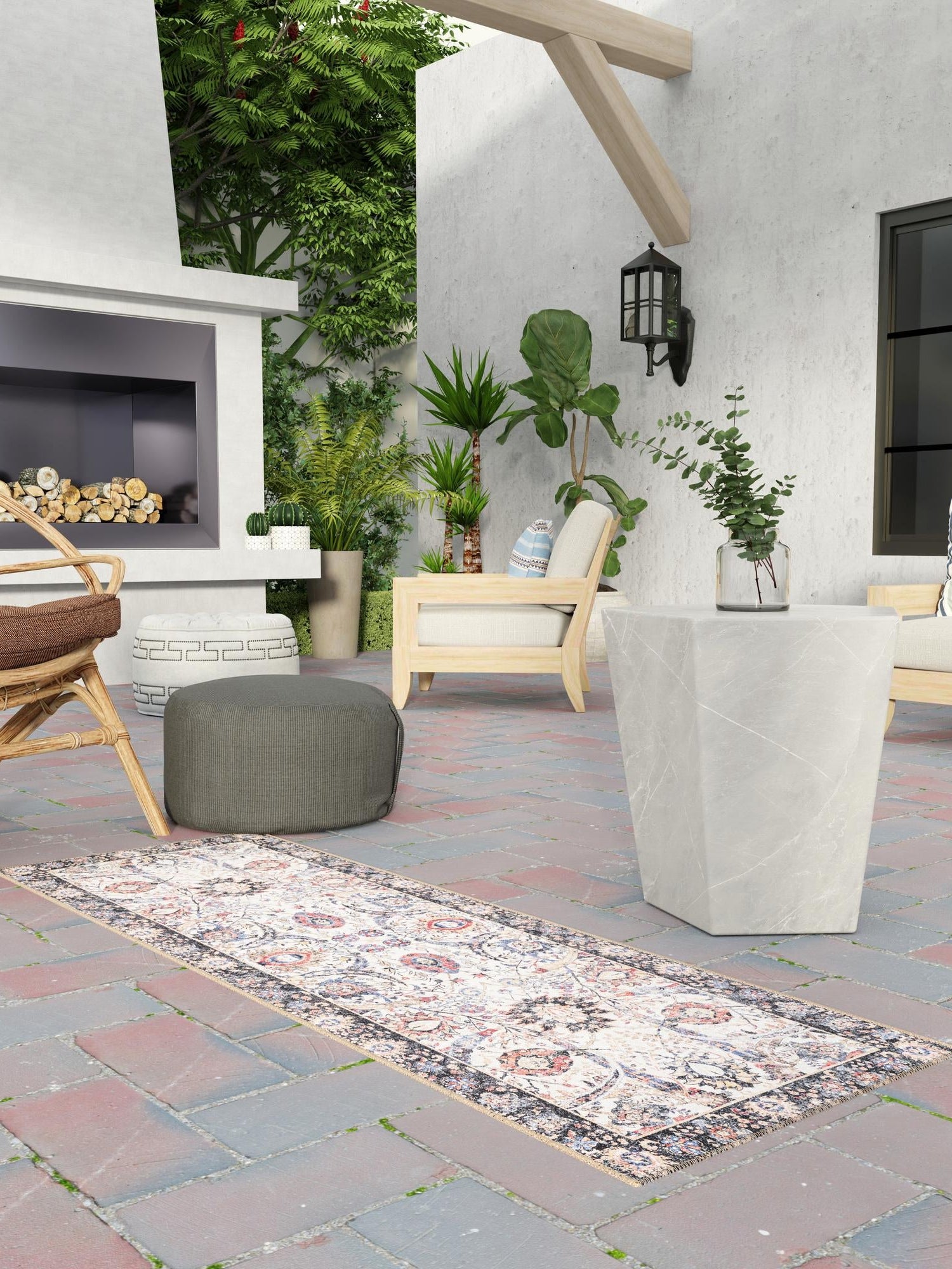 Washable Ivory 2' 7 x 12' Timeless Runner Area Rug Easy to Clean Stain Resistant & Durable Traditional Classic Vintage Design Carpet for Sale at Rug Engine