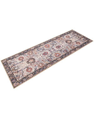 Washable Ivory 2' x 6' 1 Timeless Runner Area Rug Easy to Clean Stain Resistant & Durable Traditional Classic Vintage Design Carpet for Sale at Rug Engine
