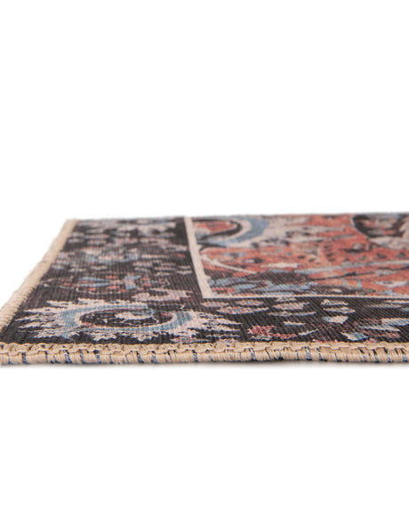 Washable Vintage Rust Red 9' 5 x 13' 1 Timeless Rectangle Area Rug Easy to Clean Stain Resistant & Durable Traditional Classic Vintage Design Carpet for Sale at Rug Engine