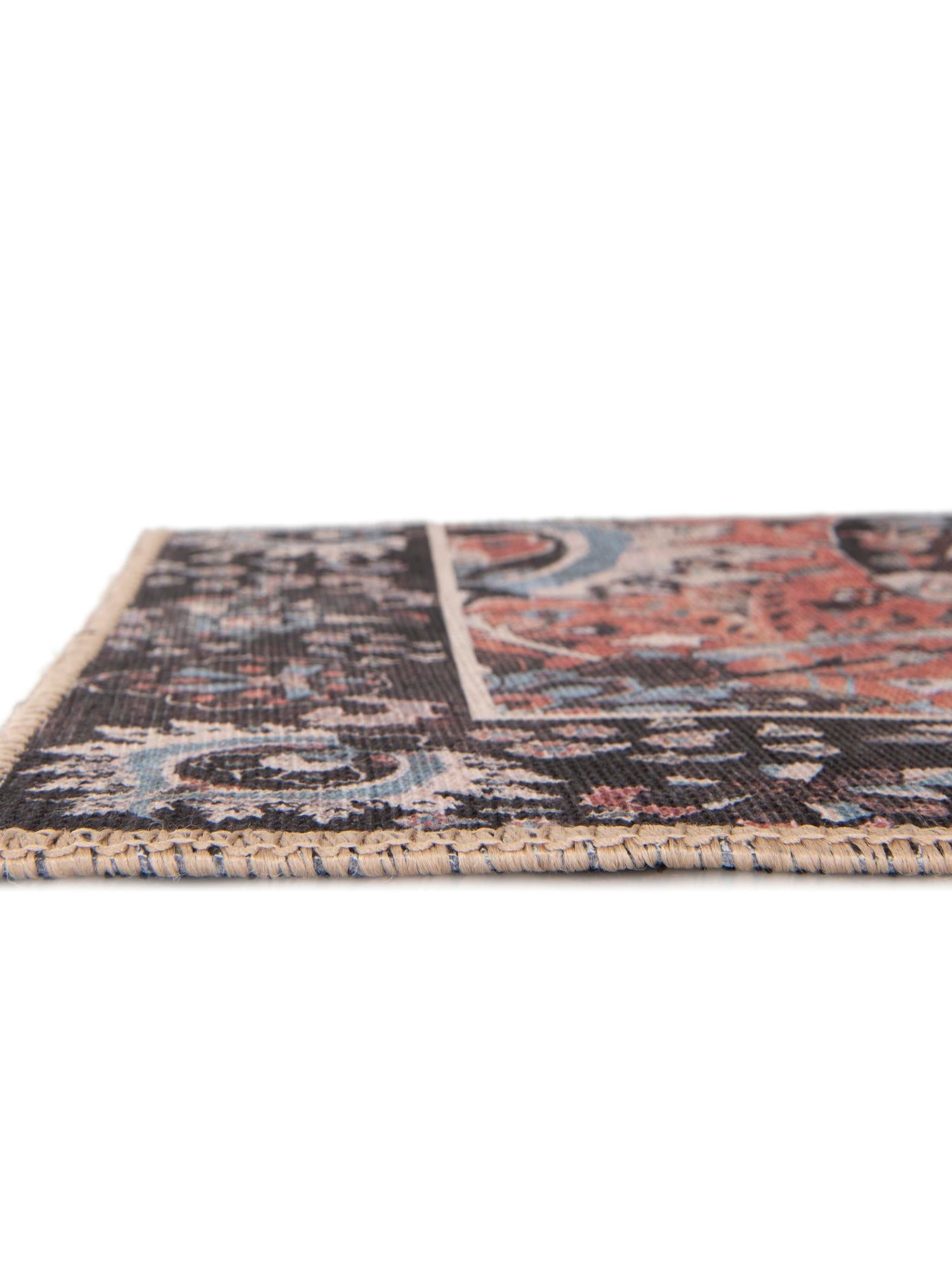 Washable Vintage Rust Red 8' 4 x 12' Timeless Rectangle Area Rug Easy to Clean Stain Resistant & Durable Traditional Classic Vintage Design Carpet for Sale at Rug Engine