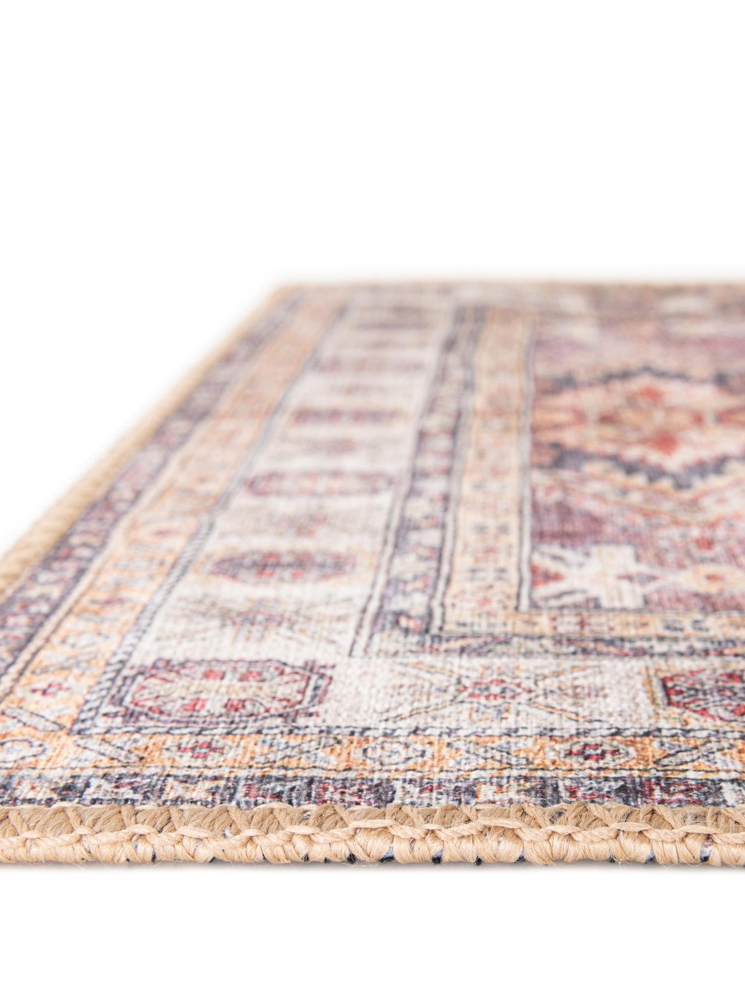 Washable Antique Rose Pink 8' 4 x 12' Timeless Rectangle Area Rug Easy to Clean Stain Resistant & Durable Traditional Classic Vintage Design Carpet for Sale at Rug Engine