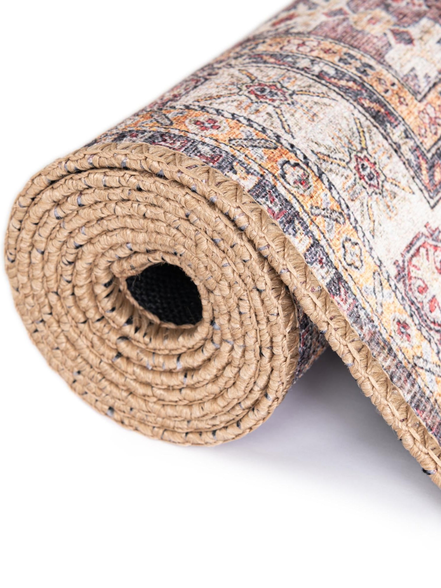 Washable Antique Rose Pink 6' 1 x 9' Timeless Rectangle Area Rug Easy to Clean Stain Resistant & Durable Traditional Classic Vintage Design Carpet for Sale at Rug Engine