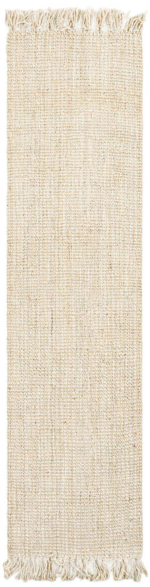 Ivory 2' 7 x 10' Chunky Jute Runner Area Rug 100% All Natural Jute Sustainable Eco-Friendly Carpet Mat for Natural Interior Design Homes for Sale at Rug Engine