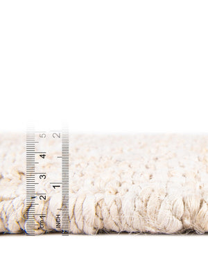 Ivory 7' 10 x 7' 10 Chunky Jute Square Area Rug 100% All Natural Jute Sustainable Eco-Friendly Carpet Mat for Natural Interior Design Homes for Sale at Rug Engine