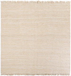 Ivory 10' x 10' Chunky Jute Square Area Rug 100% All Natural Jute Sustainable Eco-Friendly Carpet Mat for Natural Interior Design Homes for Sale at Rug Engine