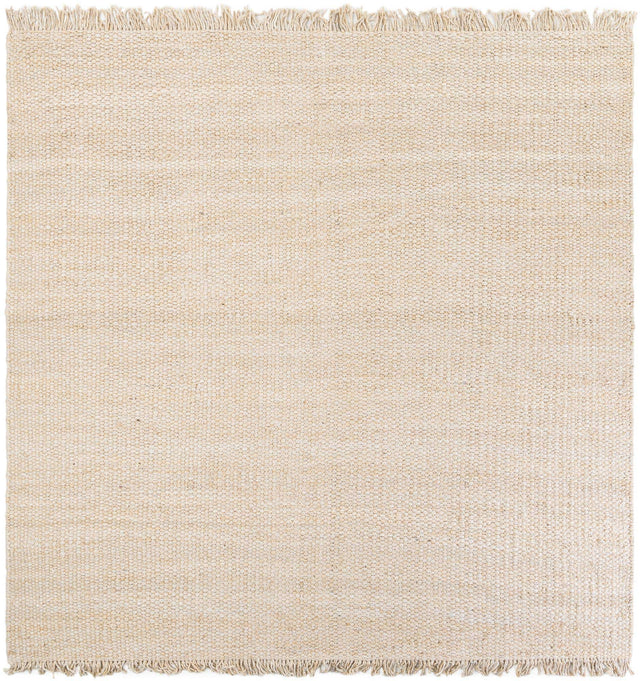 Ivory 10' x 10' Chunky Jute Square Area Rug 100% All Natural Jute Sustainable Eco-Friendly Carpet Mat for Natural Interior Design Homes for Sale at Rug Engine