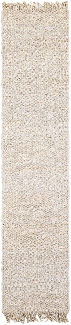 Ivory 2' 7 x 12' Chunky Jute Runner Area Rug 100% All Natural Jute Sustainable Eco-Friendly Carpet Mat for Natural Interior Design Homes for Sale at Rug Engine