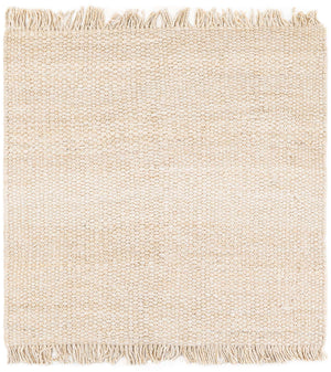 Ivory 5' 1 x 5' 1 Chunky Jute Square Area Rug 100% All Natural Jute Sustainable Eco-Friendly Carpet Mat for Natural Interior Design Homes for Sale at Rug Engine