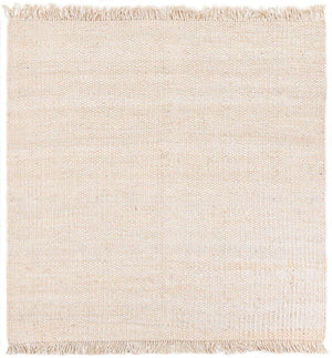 Ivory 7' 10 x 7' 10 Chunky Jute Square Area Rug 100% All Natural Jute Sustainable Eco-Friendly Carpet Mat for Natural Interior Design Homes for Sale at Rug Engine