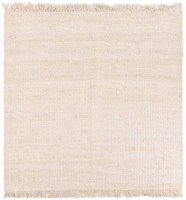 Ivory 7' 10 x 7' 10 Chunky Jute Square Area Rug 100% All Natural Jute Sustainable Eco-Friendly Carpet Mat for Natural Interior Design Homes for Sale at Rug Engine