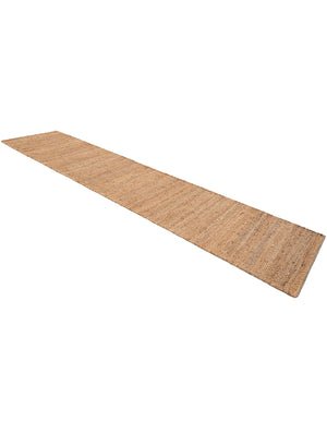 Natural 2' 7 x 12' Chunky Jute Runner Area Rug 100% All Natural Jute Sustainable Eco-Friendly Carpet Mat for Natural Interior Design Homes for Sale at Rug Engine