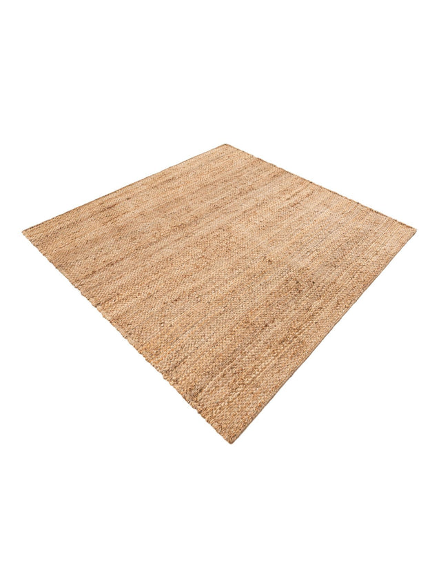 Natural 5' 1 x 5' 1 Chunky Jute Square Area Rug 100% All Natural Jute Sustainable Eco-Friendly Carpet Mat for Natural Interior Design Homes for Sale at Rug Engine
