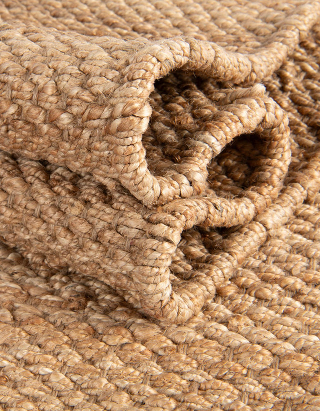 Natural 5' 1 x 5' 1 Chunky Jute Square Area Rug 100% All Natural Jute Sustainable Eco-Friendly Carpet Mat for Natural Interior Design Homes for Sale at Rug Engine