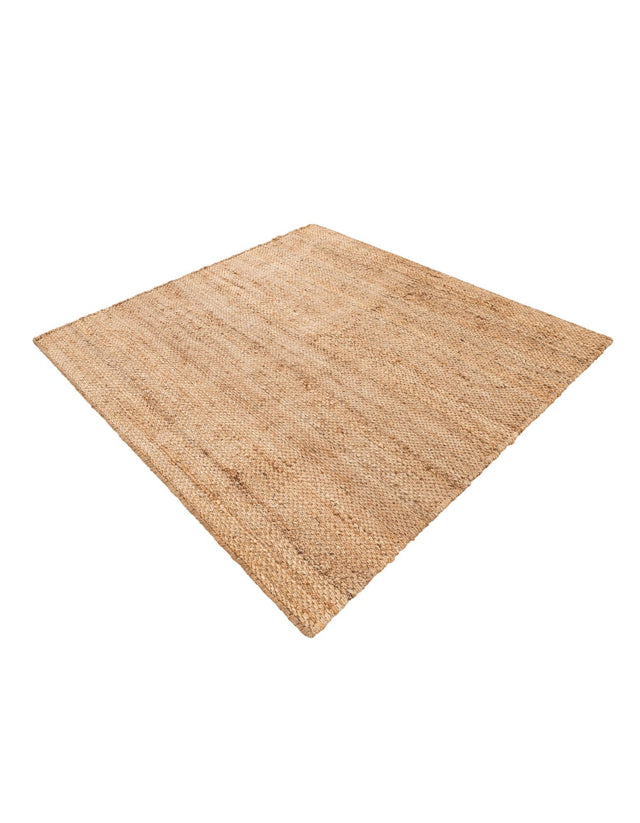 Natural 5' 1 x 5' 1 Chunky Jute Square Area Rug 100% All Natural Jute Sustainable Eco-Friendly Carpet Mat for Natural Interior Design Homes for Sale at Rug Engine