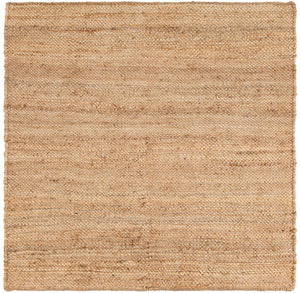 Natural 5' 1 x 5' 1 Chunky Jute Square Area Rug 100% All Natural Jute Sustainable Eco-Friendly Carpet Mat for Natural Interior Design Homes for Sale at Rug Engine