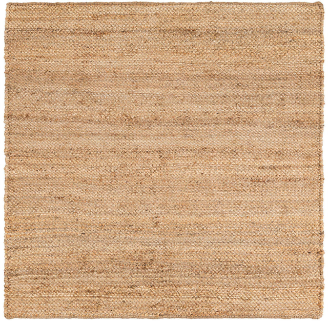 Natural 5' 1 x 5' 1 Chunky Jute Square Area Rug 100% All Natural Jute Sustainable Eco-Friendly Carpet Mat for Natural Interior Design Homes for Sale at Rug Engine