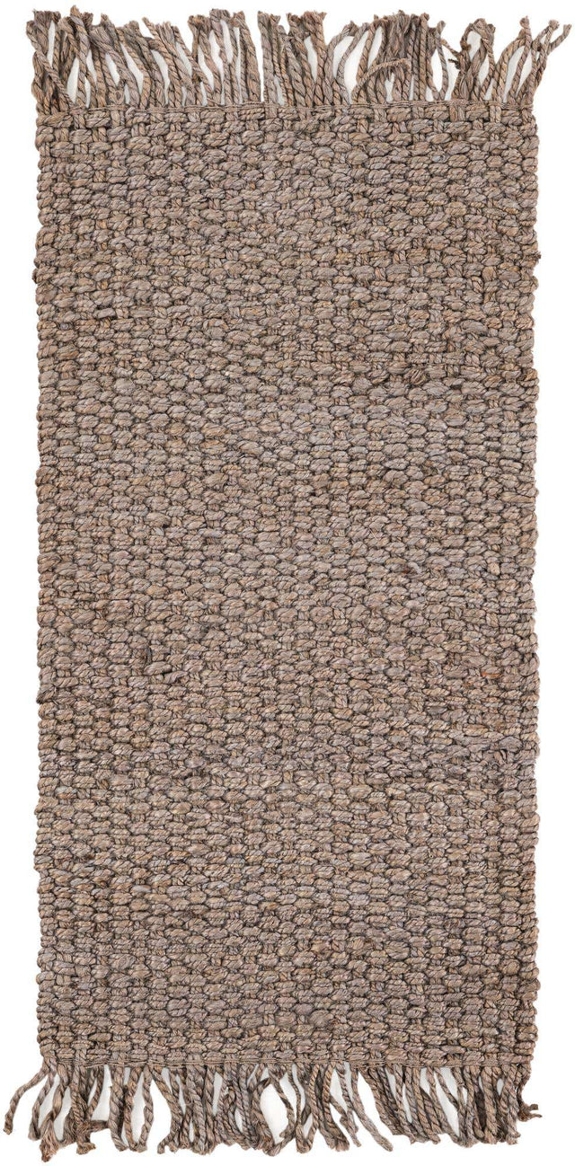 Gray 2' x 4' 1 Chunky Jute Runner Area Rug 100% All Natural Jute Sustainable Eco-Friendly Carpet Mat for Natural Interior Design Homes for Sale at Rug Engine