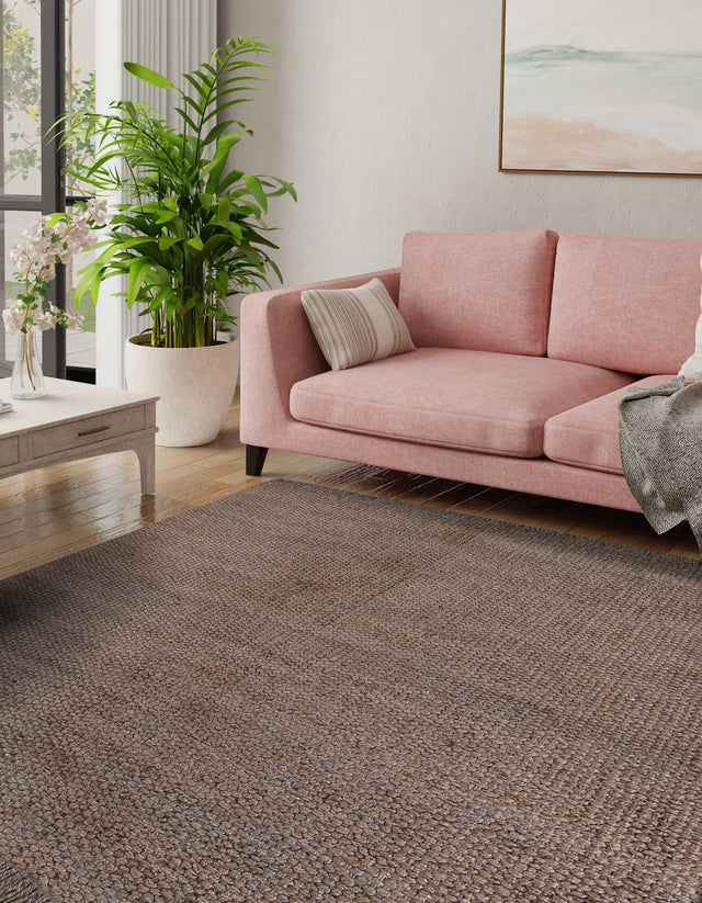 Gray 5' 1 x 5' 1 Chunky Jute Square Area Rug 100% All Natural Jute Sustainable Eco-Friendly Carpet Mat for Natural Interior Design Homes for Sale at Rug Engine