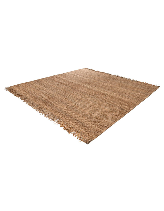 Natural 10' x 10' Chunky Jute Square Area Rug 100% All Natural Jute Sustainable Eco-Friendly Carpet Mat for Natural Interior Design Homes for Sale at Rug Engine