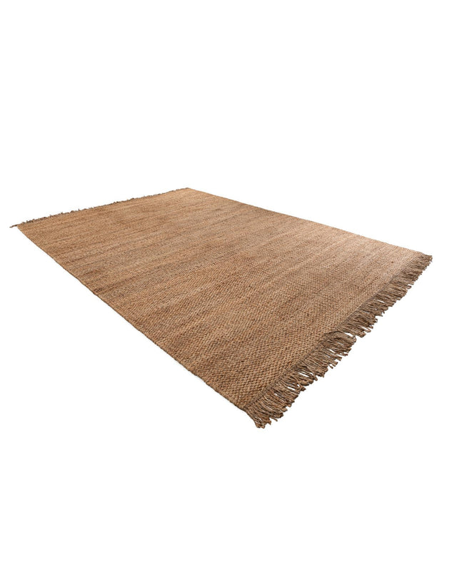 Natural 10' x 14' 1 Chunky Jute Rectangle Area Rug 100% All Natural Jute Sustainable Eco-Friendly Carpet Mat for Natural Interior Design Homes for Sale at Rug Engine